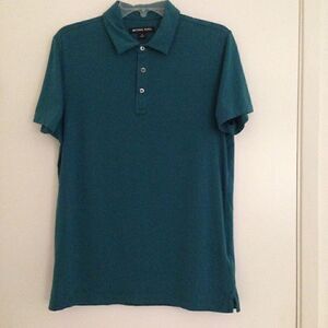 Michael Kors teal polo shirt S‎